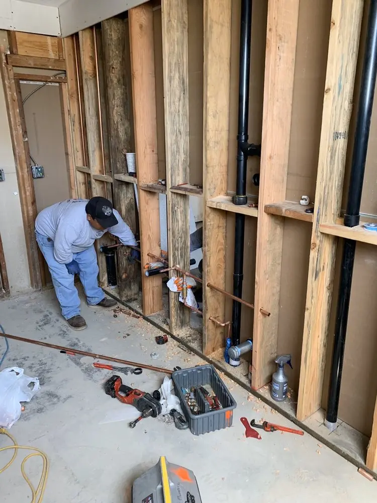 Commercial rough-in plumbing for Water Heater Replacement in Pennsville